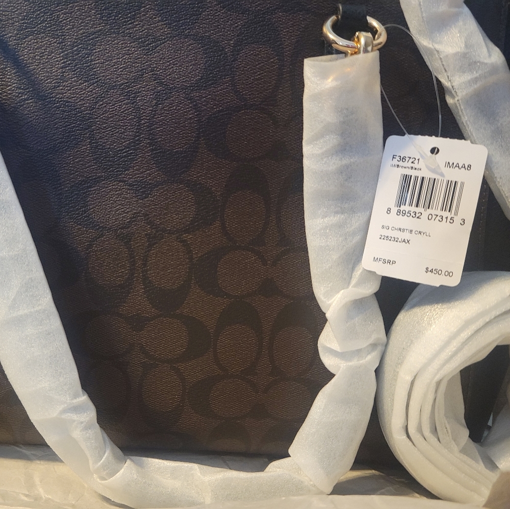 COACH SHOULDER BAG with tag on. Never used